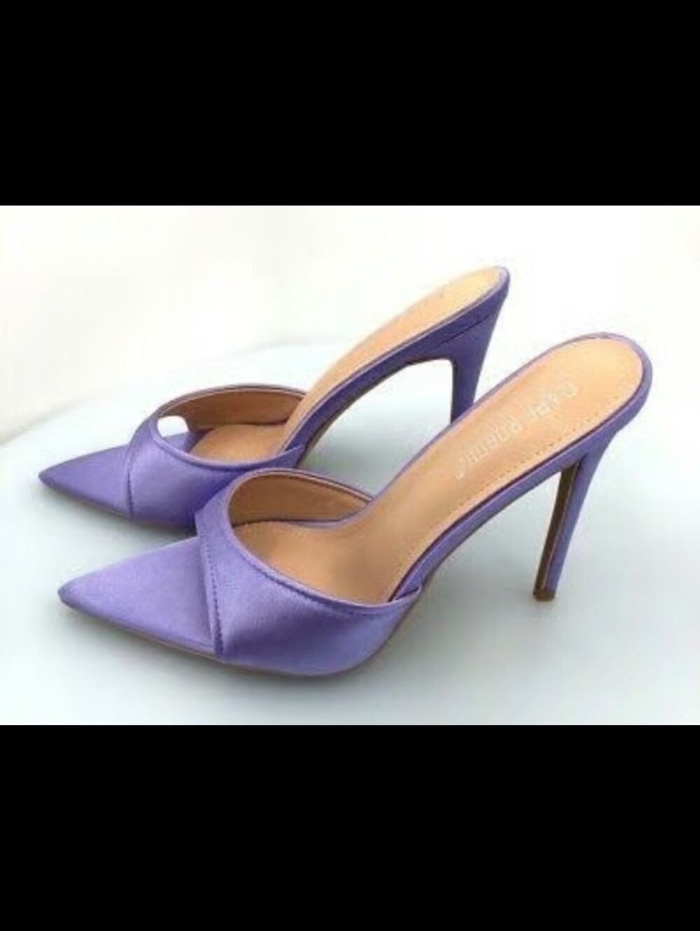 Cape Robbin Avelyn Purple Open Toe Heeled Size 6.5